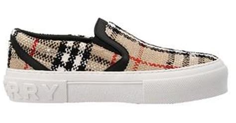 female burberry sneakers|burberry women's slip on sneakers.